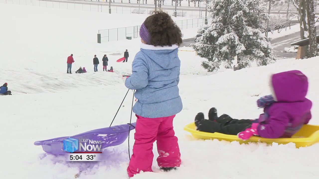 Snowday fun at Faurot Park
